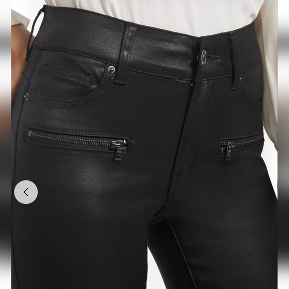 NY&C Mya Curvy High-waist faux leater jeans OUT OF STOCK!!! Sz 6 - Picture 5 of 14